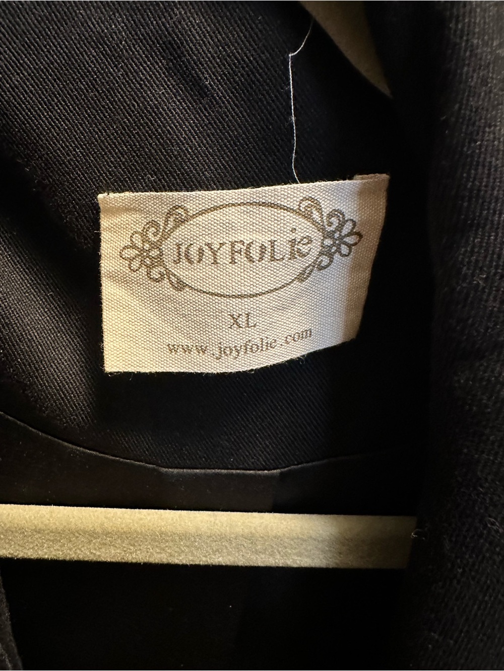 Black Draped Open-Front Women's Jacket - Picture 2 of 2